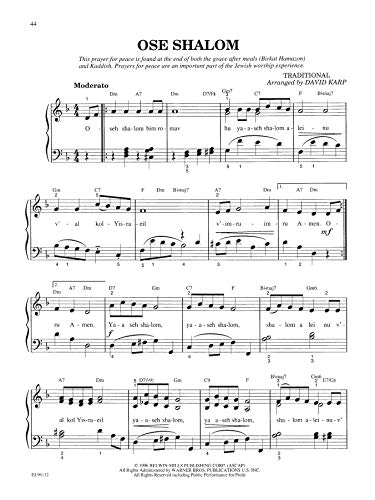 Hebrew Holiday and Folk Songs: with Lyrics, Translations and Guitar Chords