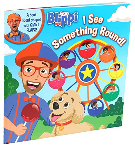 Blippi: I See Something Round (8x8 with Flaps) — back cover