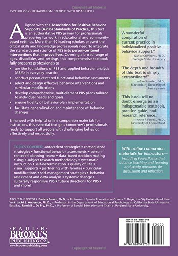 Individual Positive Behavior Supports: A Standards-Based Guide to Practices in School and Community Settings