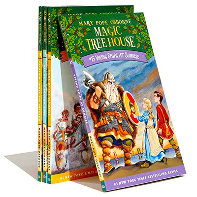 Magic Tree House Boxed Set, Books 13-16: Vacation Under the Volcano, Day of the Dragon King, Viking Ships at Sunrise, and Hour of the Olympics