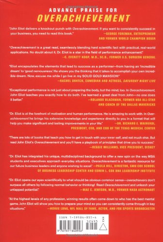 Overachievement: The New Model for Exceptional Performance — back cover