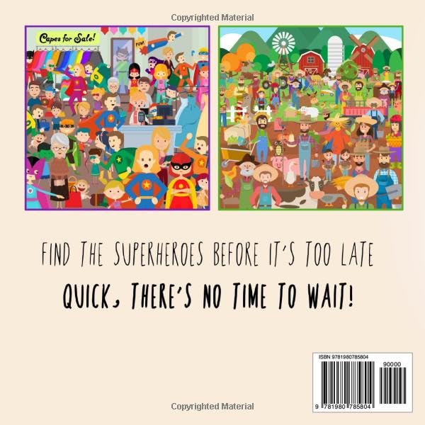 Help! I Need My Superheroes!: A Fun Spotting Book for 2-5 years old (Help! Books)