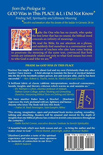 God Was in This Place & I, I Did Not Know-25th Anniversary Ed: Finding Self, Spirituality and Ultimate Meaning