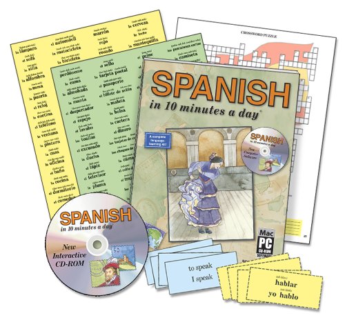 SPANISH in 10 minutes a day with CD-ROM by Kristine Kershul