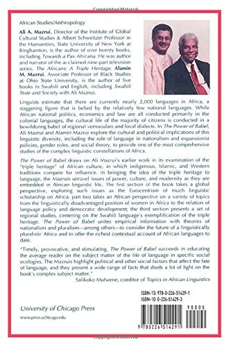 The Power of Babel: Language and Governance in the African Experience