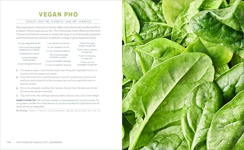 The Vegan Ketogenic Diet Cookbook: 75 Satisfying High Fat, Low Carb, Dairy Free Recipes