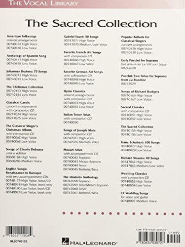 The Sacred Collection: The Vocal Library High Voice