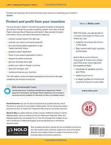 Patent It Yourself: Your Step-by-Step Guide to Filing at the U.S. Patent Office