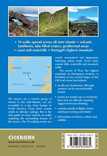 Walking on the Azores: 70 Routes across Sao Miguel, Santa Maria, Terceria, Graciosa, Sao Jorge, Pico, Faial, Flores and Corvo (Cicerone Walking Guides)