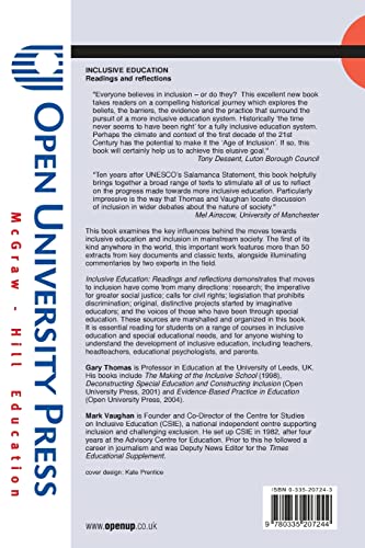 Inclusive Education: A Reader — back cover