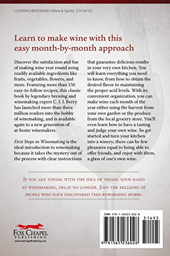 First Steps in Winemaking: A Complete Month-by-Month Guide to Winemaking in Your Home