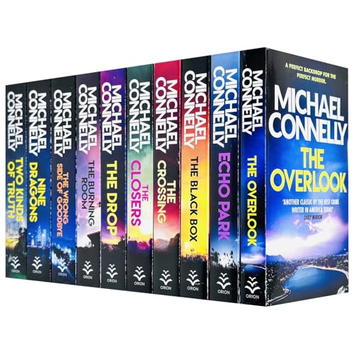 Harry Bosch Series (Book 11-20) by Michael Connelly 10 Books Collection Set (The Closers, Echo Park, The Overlook, Nine Dragons, The Drop, The Black Box, The Burning Room, The Crossing & Two More...)