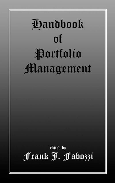 Handbook of Portfolio Management