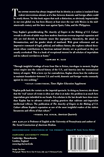 The Anarchy of Empire in the Making of U.S. Culture (Convergences: Inventories of the Present)