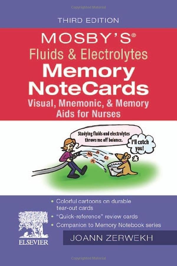 Mosby's Fluids & Electrolytes Memory NoteCards