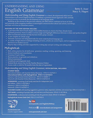 Understanding and Using English Grammar, SB with MyEnglishLab - International Edition (5th Edition)
