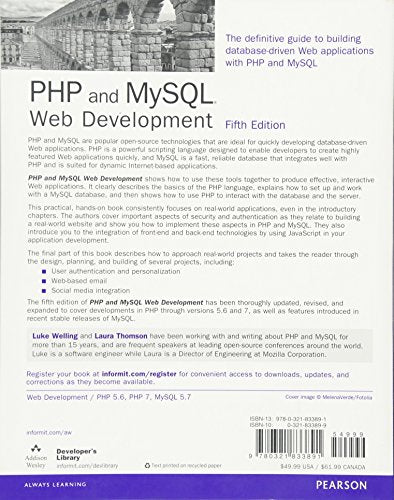 PHP and MySQL Web Development (Developer's Library)