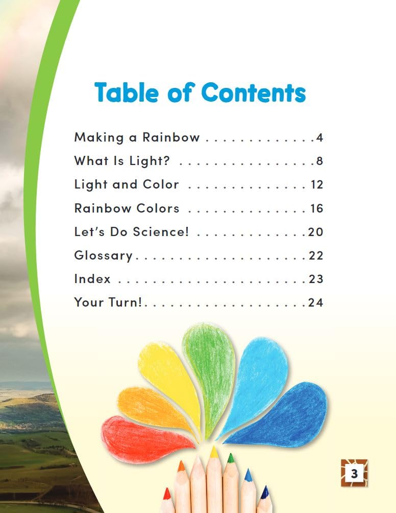 Teacher Created Materials - Science Readers: Content and Literacy: Light Makes a Rainbow - Grade 1 - Guided Reading Level H