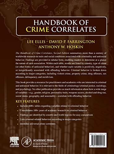 Handbook of Crime Correlates