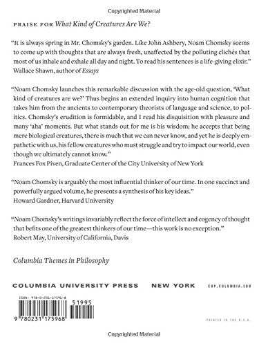 What Kind of Creatures Are We? (Columbia Themes in Philosophy)