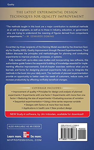 Quality Improvement Through Planned Experimentation 3/E
