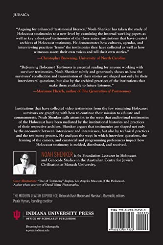 Reframing Holocaust Testimony (The Modern Jewish Experience) — back cover