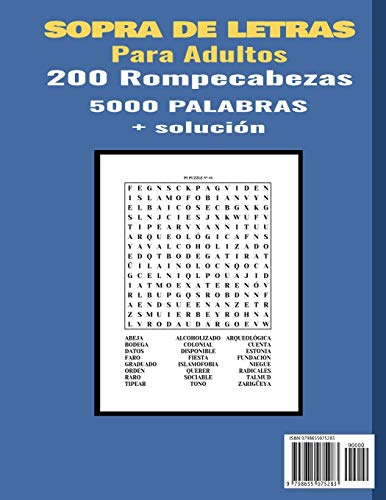 Sopa De Letras En Espa