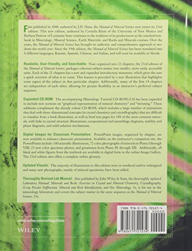 Manual of Mineral Science
