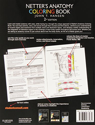 Netter's Anatomy Coloring Book: with Student Consult Access (Netter Basic Science)