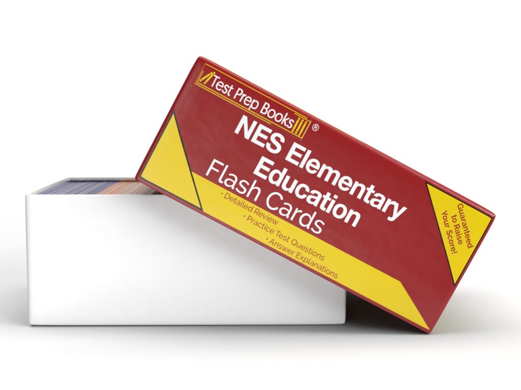 NES Elementary Education Study Cards: NES Elementary Education Subtest 1 and 2 Test Prep and Practice Test Questions [Full Color Cards]