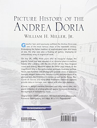 Picture History of the Andrea Doria (Dover Maritime) by Will