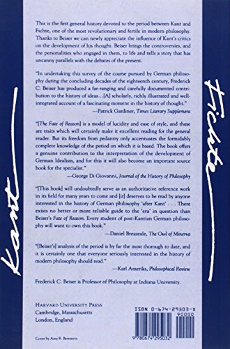 The Fate of Reason: German Philosophy from Kant to Fichte by