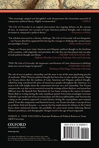 The Color of Citizenship: Race, Modernity and Latin American / Hispanic Political Thought