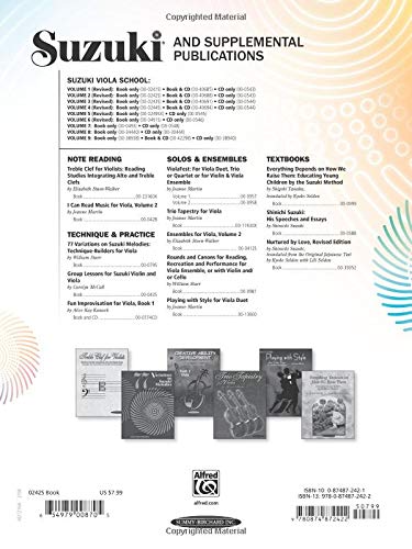 Suzuki Viola School, Vol 2: Viola Part