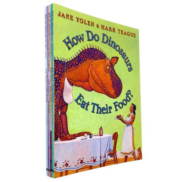 How Do Dinosaurs Collection. 6 Books (How do Dinosaurs say Good Night, Eat Their Food, Learn Colours and Numbers, Get Well Soon, Go To School, Say I Love You). RRP £36.94.