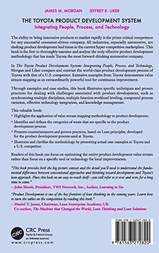 The Toyota Product Development System: Integrating People, Process And Technology