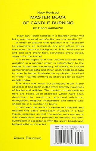 Master Book of Candle Burning — back cover