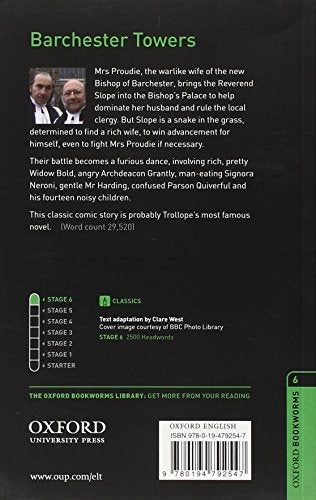 Oxford Bookworms Library: Barchester Towers: Level 6: 2,500 Word Vocabulary (Oxford Bookworms Library, Stage 6)