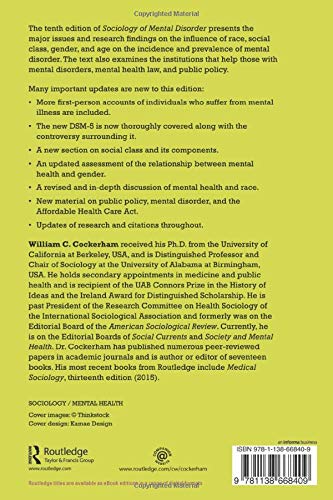Sociology of Mental Disorder