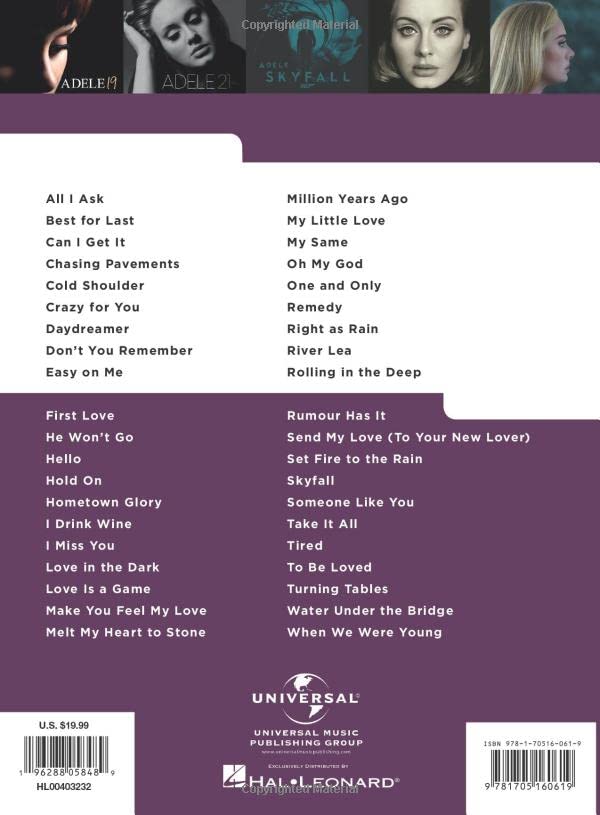 40 Adele Songs - Really Easy Piano Songbook with Background Notes and Performance Tips for Every Song