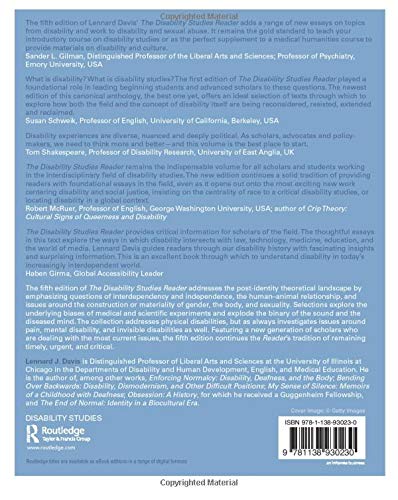 The Disability Studies Reader