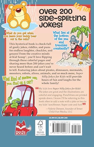 Super Silly Jokes for Kids: Good, Clean Jokes, Riddles, and Puns (Happy Fox Books) Over 200 Jokes for Kids to Tell Their Friends and Parents, a Kid Scoop Joke Book for Ages 5-10