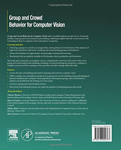 Group and Crowd Behavior for Computer Vision (Computer Vision and Pattern Recognition)