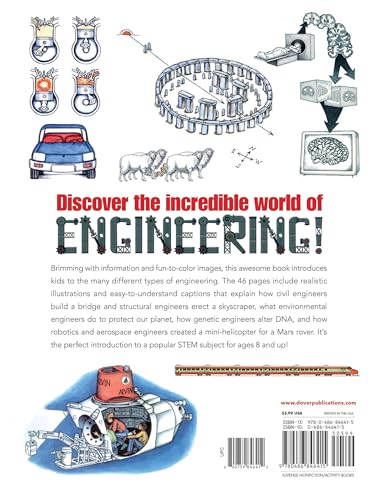 My First Book About Engineering (Dover Science For Kids Coloring Books)