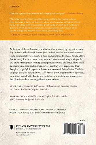 Dear Mendl, Dear Reyzl: Yiddish Letter Manuals from Russia and America