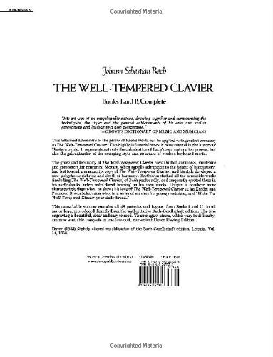 The Well-Tempered Clavier: Books I and II, Complete (Dover Classical Piano Music)