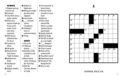 Jumbo Print Easy Crosswords #8 (Large Print Crosswords)
