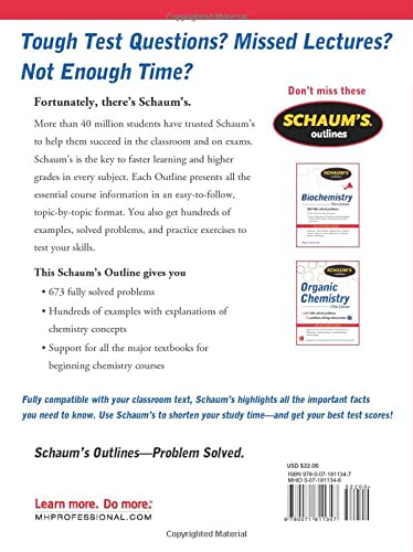 Schaum's Outline of Beginning Chemistry: 673 Solved Problems + 16 Videos (Schaum's Outlines)
