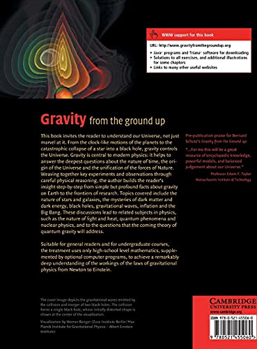 Gravity from the Ground Up: An Introductory Guide to Gravity and General Relativity — back cover