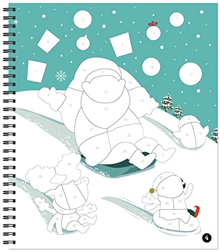 Brain Games - Sticker by Number: Christmas (Bus Cover)